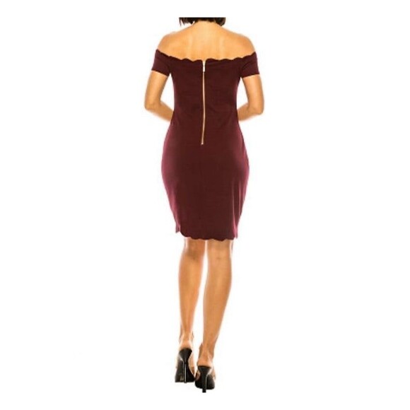 Premier Amour Off The Shoulder Sheath Dress Size 10 - Picture 2 of 7